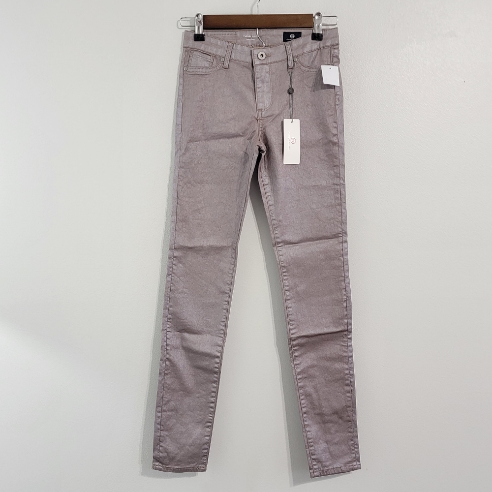 AG Adriano Goldschmied Rose Smoke Twiggy Sleek Girl's Skinny Leg